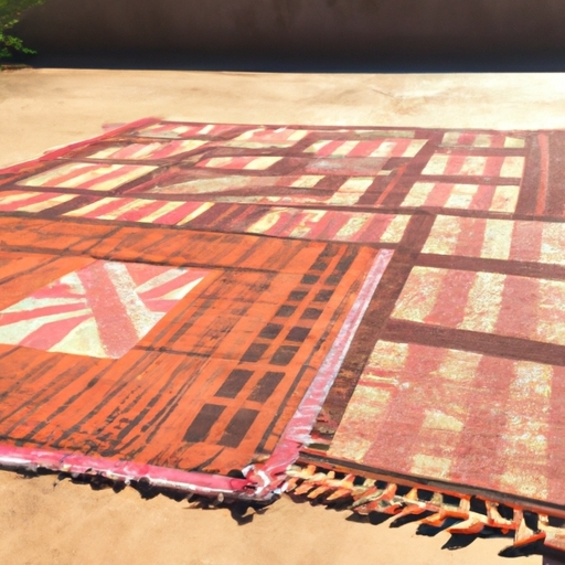 how to use area rugs on carpet